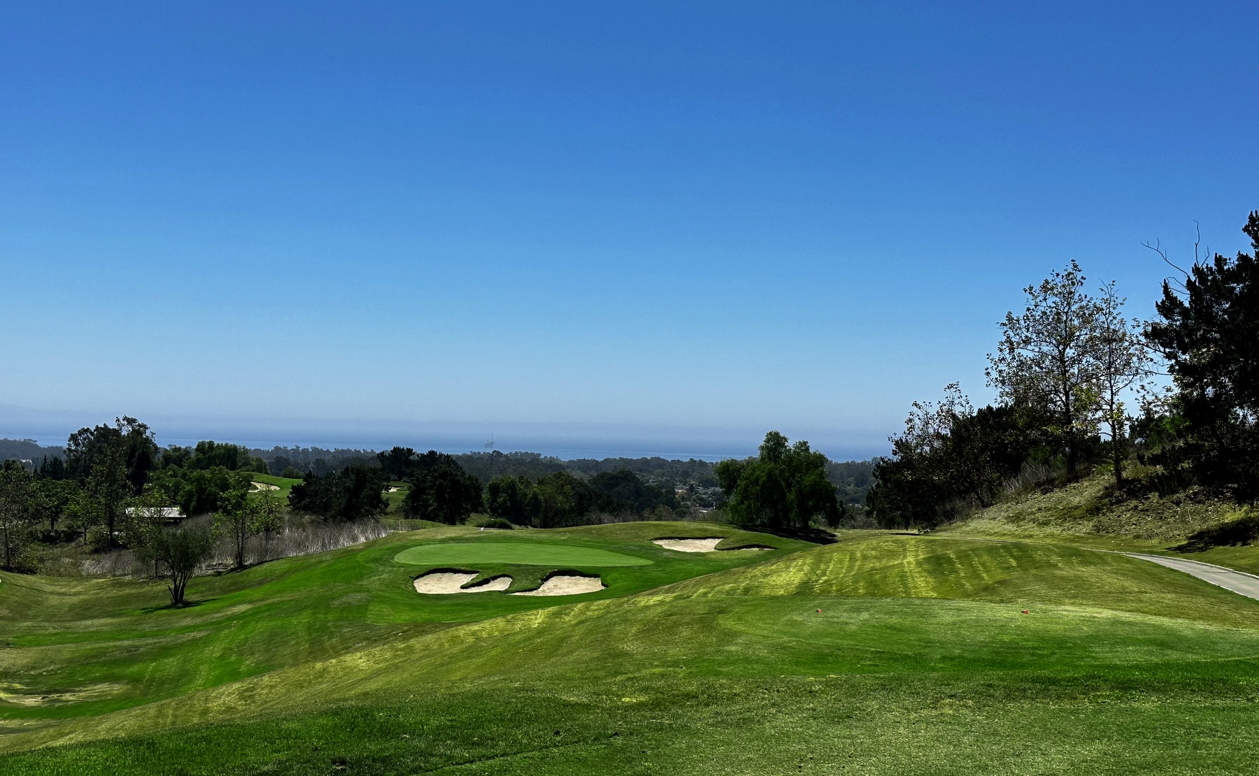 Glen Annie Golf Club No. 11, a 160-yard par-3 with the Pacific behind the green